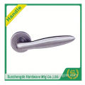 SZD STLH-003 China Manufacturer Curved Lever On Round Rose Stainless Steel Door Handle